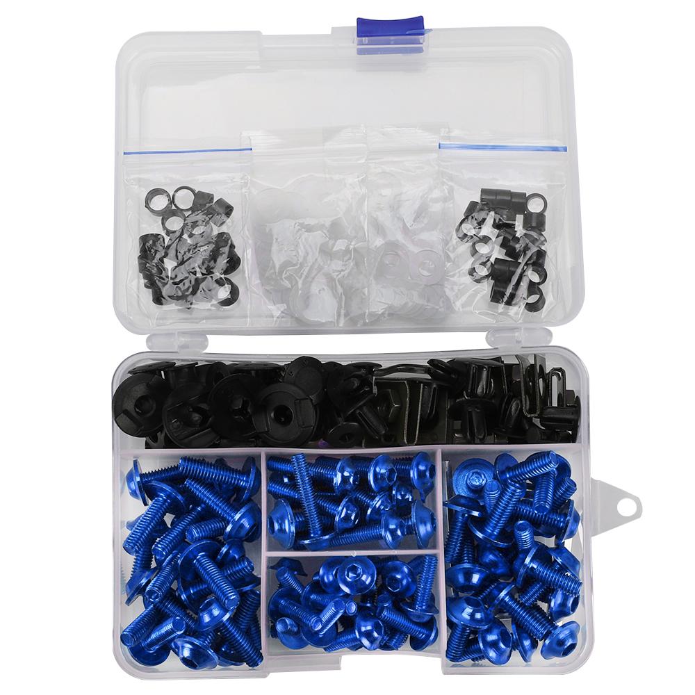 For Kawasaki NINJA 250R 300 ER6 650 ZX6 ZX7 ZX9 ZX10 ZX12 ZX14 Z1000 Z900 Z800 Z750 Z650 Fairing Bolts Fastener Clip Screw Kit