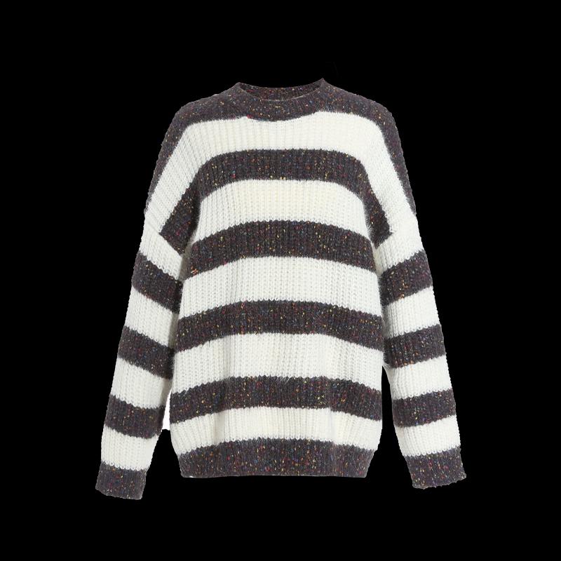 Women's French Style Striped Knitted Sweater