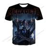 Nová Rocková Kapela Megadeth 43 Let Tour 2026 3D Potisk Tričko Pánské Dámské Móda Hip Hop Nadměrné Velikosti Street Krátký Rukáv Vrchní Části Trička Děti
