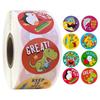 Wholesale Dinosaur Animal Kids Camaraderie School Teacher Gift Reward Stickers Party Fun Cute Self-Adhesive Labels 50-500Pcs