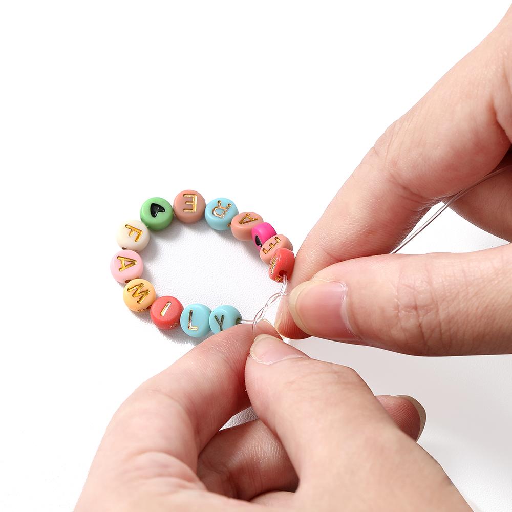 2400pcs Mixed Letter Acrylic Beads Round Flat Star Moon Spacer Beads for Jewelry Making DIy Bracelet Necklace Earring Supplies