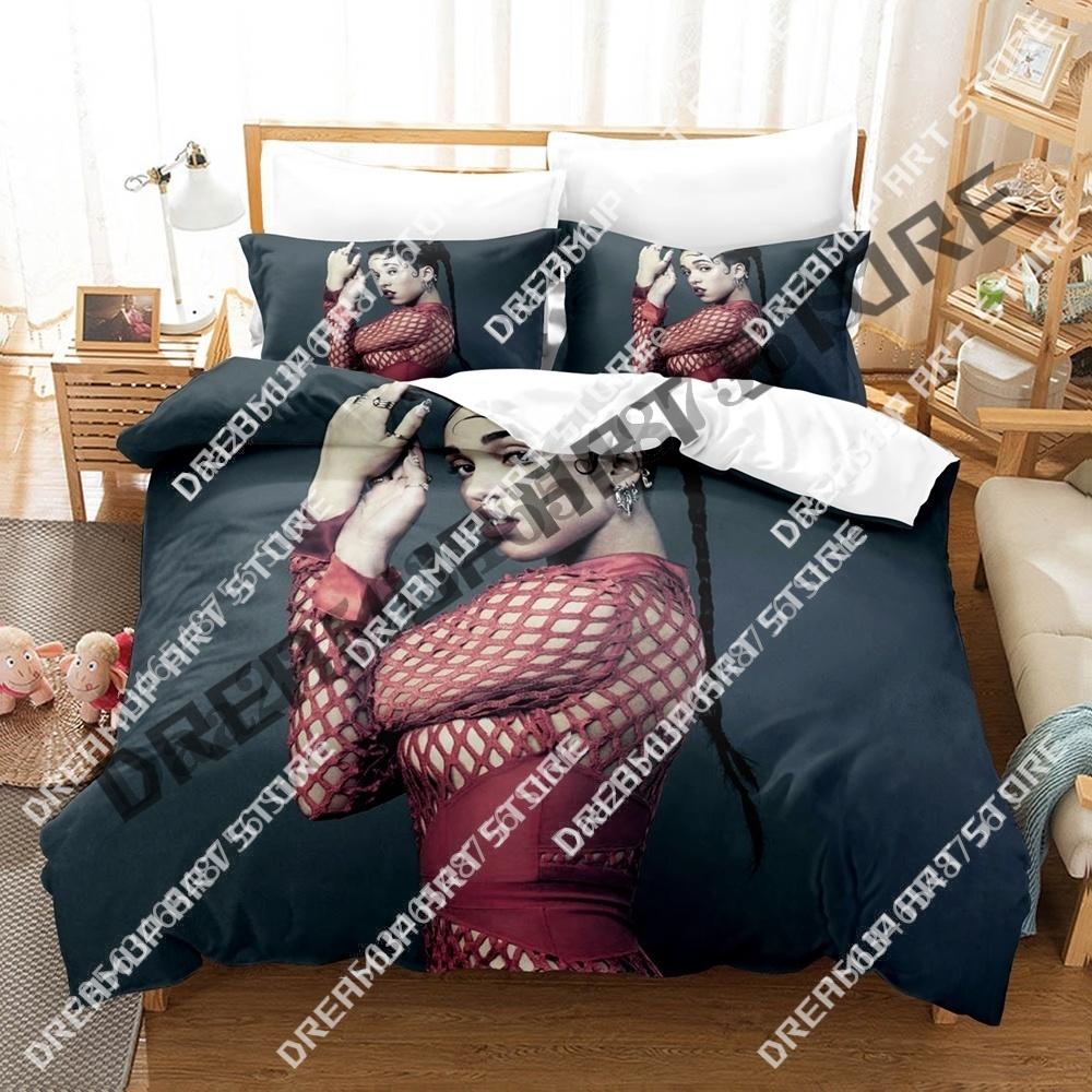 3D Print FKA twigs Singer Bedding Set Twin Queen King Full Size Duvet Cover Pillowcase Bed boys girls Adult Home Textiles