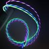 Phone Cable,LED Luminous Flowing Glow USB Charger Type C Cable for Samsung S9 for Huawei Note - Blue Type-for Iphone