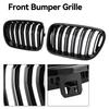 Blank Svart Frontfanger Nyregrill Grill Passer BMW X3 F25 2011-2014 Dobbel Linje