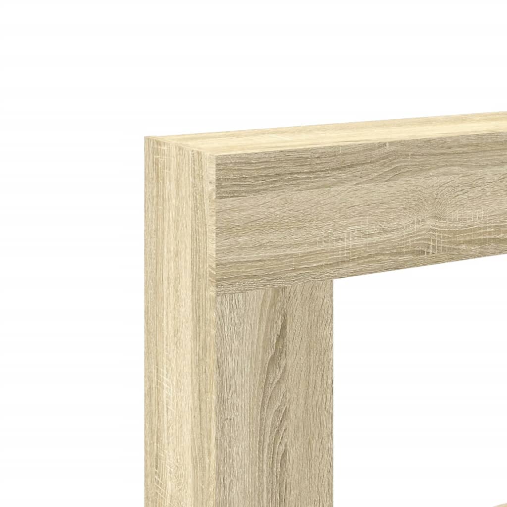Fireplace Mantel Shelf Sonoma Oak Finish 81 x 18 x 82 cm Particleboard