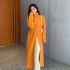 New In Autumn Winter Women Knitted Pullover Long Dresses High Necked Split Loose Sweater Dress Casual Temperament Sweater with Bottom Layer Clothes