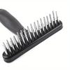 Hunde Katzen Kurze Lange Haare Haustier Bürsten Haarausfall mit Doppel Reihe PinsDog Rake Enthaarung Dematting Pinsel Kamm Unterwolle Rake