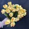 2pcs French Lily Valley Flower Artificial 24 Heads Burnt Effect Tulip Bouquet