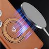 For Samsung Galaxy S25 S24 S23 Plus Ultra Case Matte Leather Microfiber Lining 360° Rotation Metal Stand Full Back Soft Cover