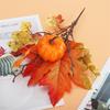Fall Stems Artificial Fall Picks Berry Pumpkin Branches Decorations with Maple Leaves for Harvest Autumn Thanksgiving