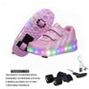 Roller Skates LED Light Shoe with 2 Wheels Professional Boys Wheeled Sneakers Rollers Removable Inline Powerslide Skate For Kids