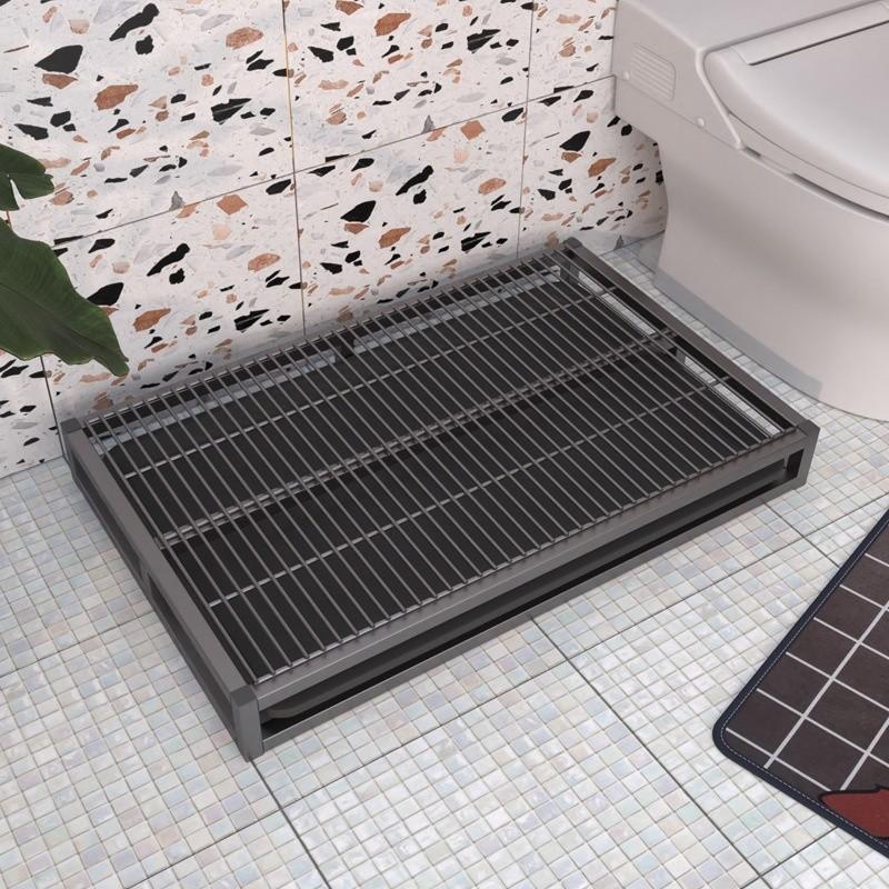 Stainless Steel Puppy Potty Washable Pet Bedpan Supplies Household Drawer Type Dog Training Toilet