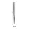 304 Stainless Steel Non-slip Children's Chopsticks - Round & Square, Portable Tableware for Home, Hotel, and Outdoor Use