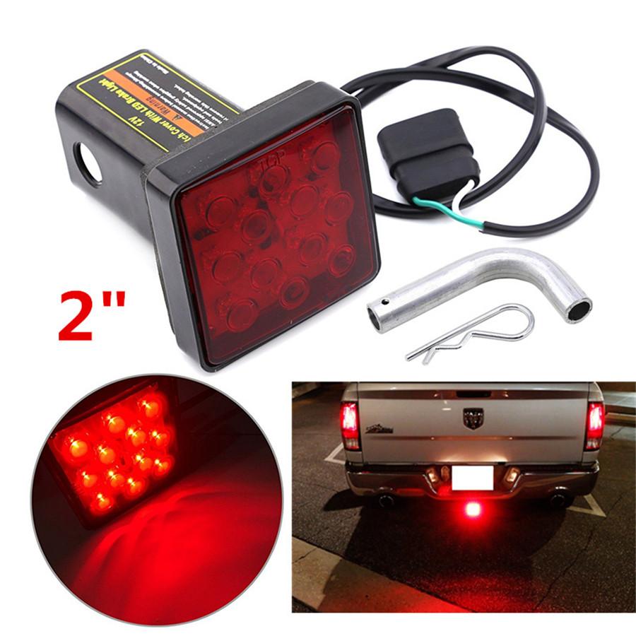 Brake lights 12Led Red Fogged Trailer Connector 4-Pin