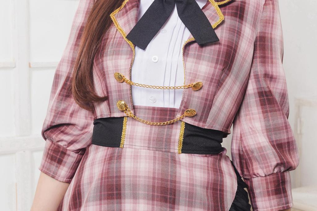 Clearstone Lyrical Palette Cosplay Halloween Idol Jacket Maid Women's Pink