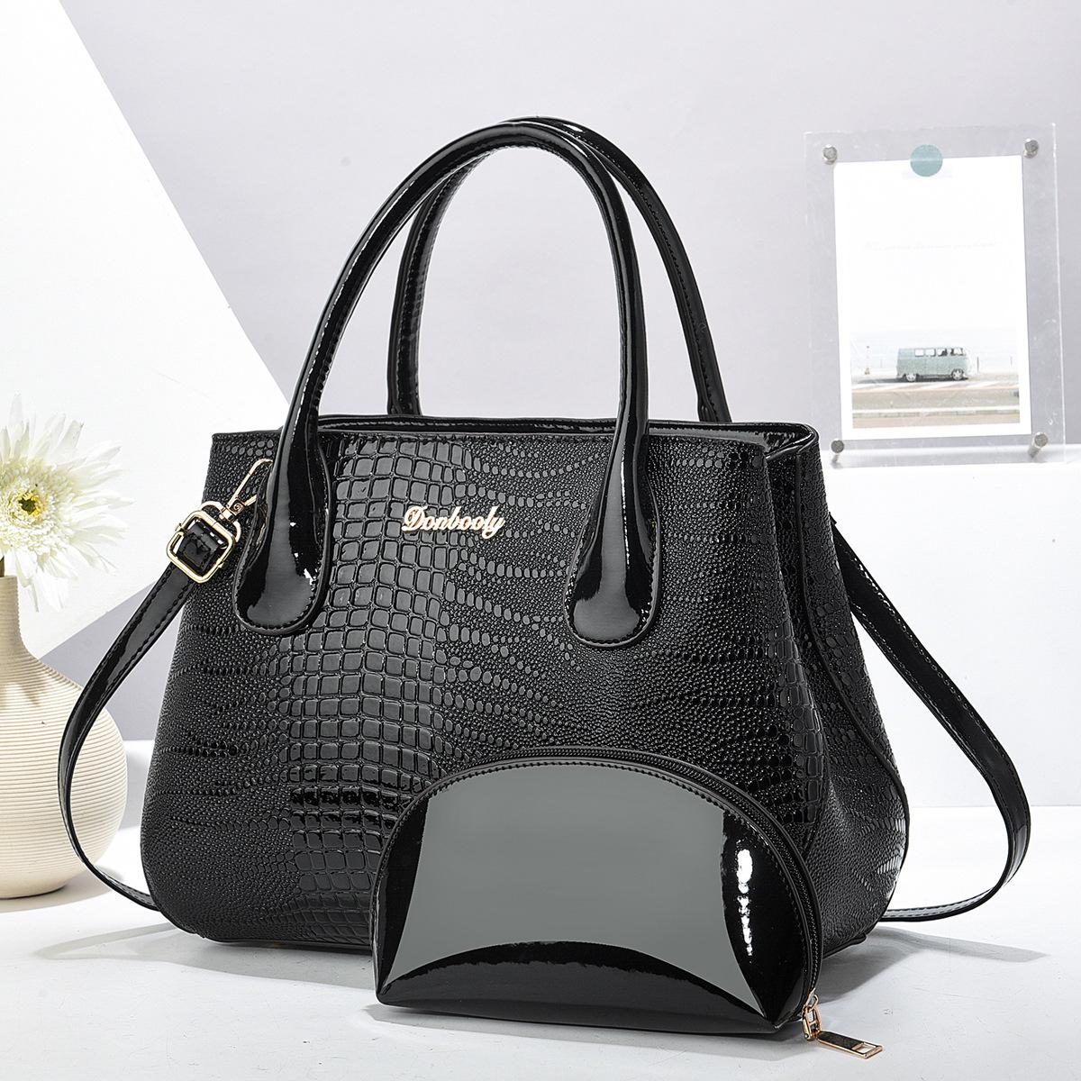 Fashion Top Handle Satchel Bag For Women Trendy Crossbody Messenger Bags,Women s Casual Handbag Totes Shoulder Bag чёрный
