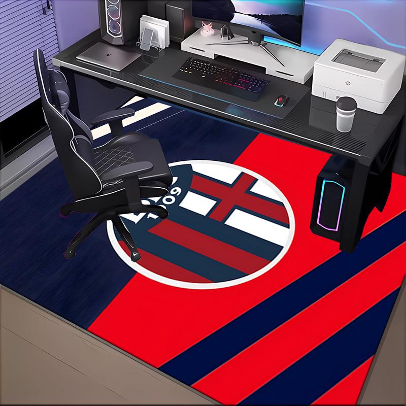 Milan Football club Printed Office Carpet Chair Cushion Entryway Rug, Rugs for Living Room, Bedroom Christmas gifts