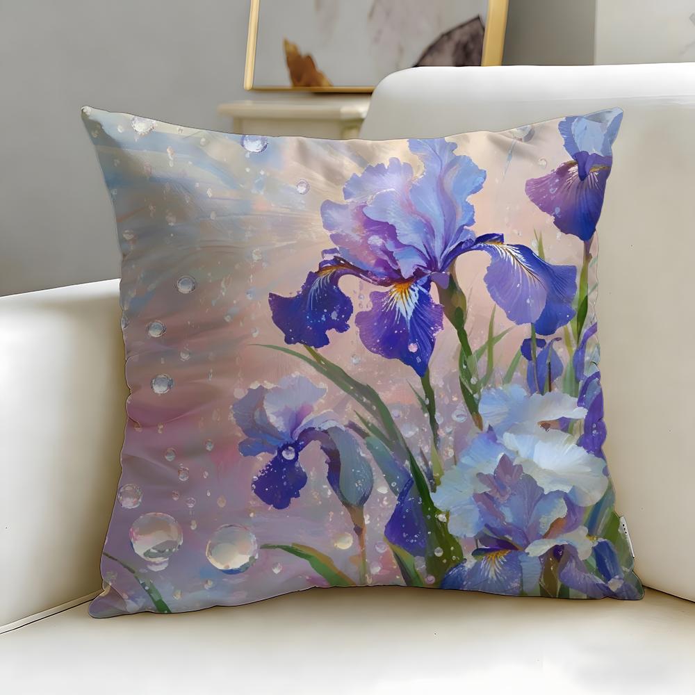 

Классическая тема Ирис Наволочка Мягкая и Легко стирающаяся – Универсальная для Дивана, Кровати, Путешествий и Офиса 30cmx30cm