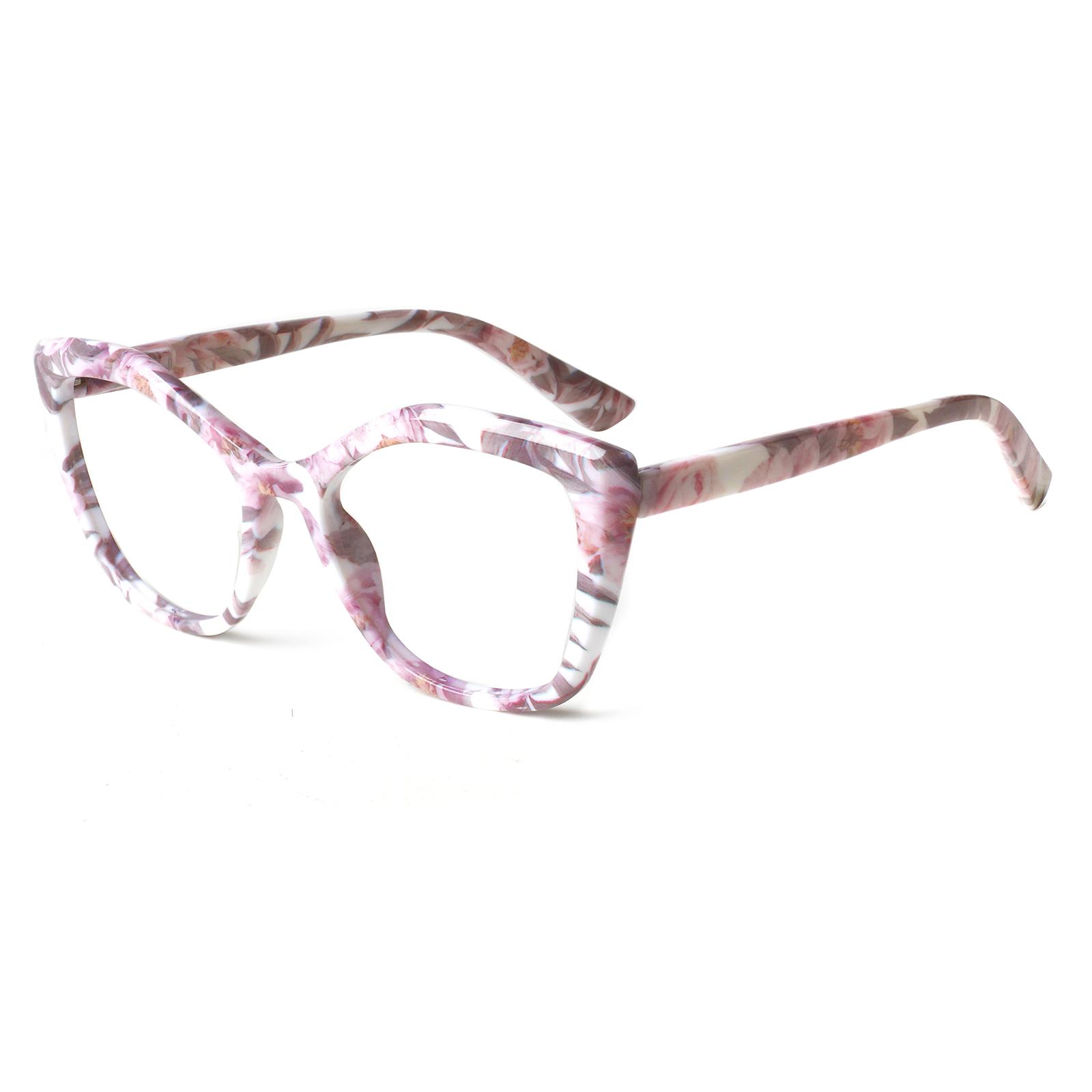 

Turezing Reading Eyeglasses Premium Quality-Made Designer Spring Hinge Reader Prescription Glasses with Pattern Print 1