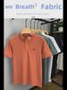 High-End Embroidered Men's Cotton Polo Shirt: Summer Short-Sleeved Lapel Design