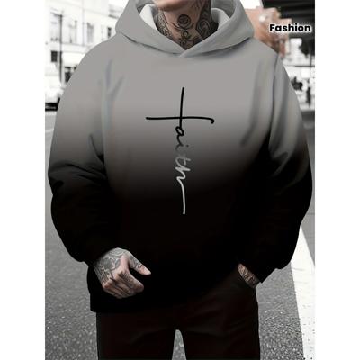 Hanorac cu glugă 3D la modă pentru bărbați