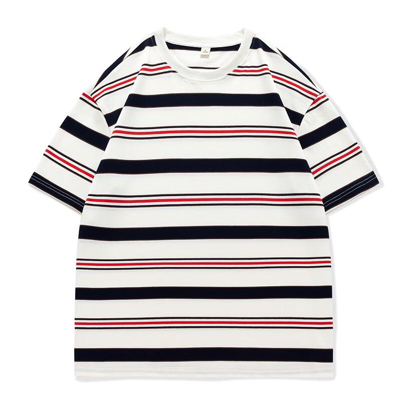 WRPCE Men s Striped Short Sleeve T-shirt 3XL