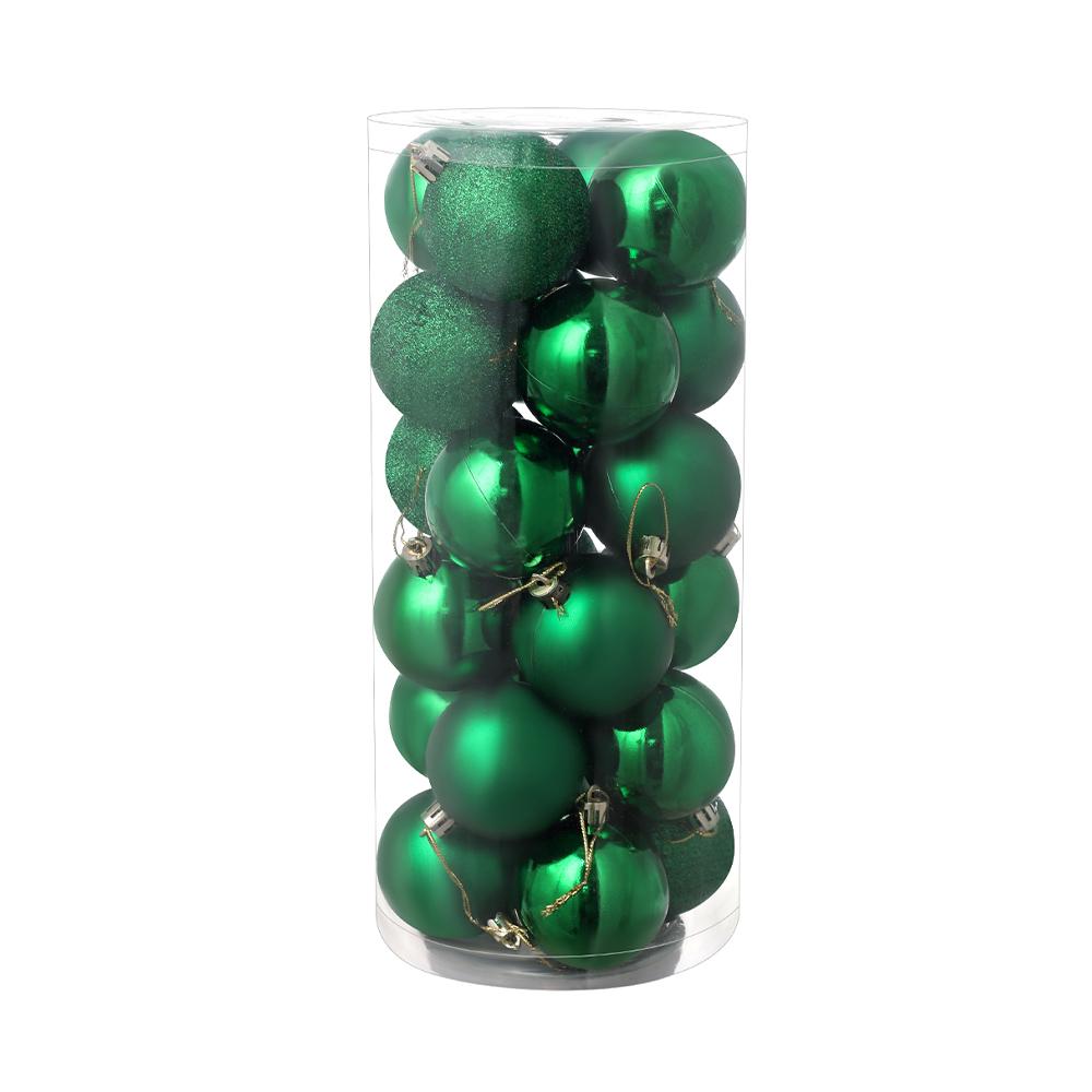 36 Electroplated Plastic Christmas Ball Ornaments for Tree and Window Decoration