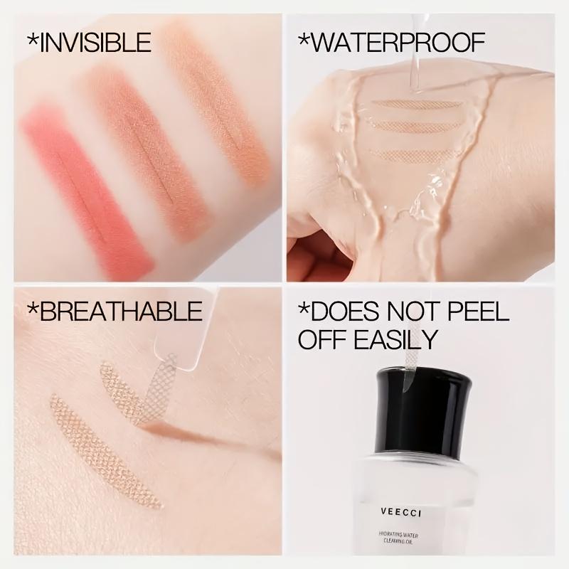 8pcs Invisible Double Eyelid Lift Strips, Hypoallergenic Self-Adhesive Tapes for Instant Eye Lifting, Fork Rods Included, Makeup Accessory