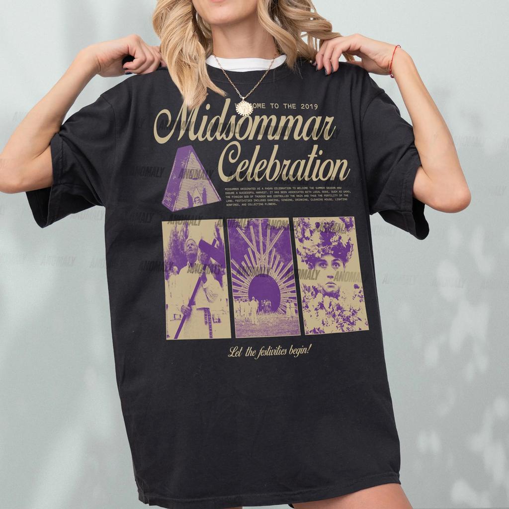 Retro Midsommar Celebration Shirt Vintage Horror Movie Memorabilia Graphic TShirt Midsommar Festival Tee for Unisex and Women