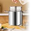 Stainless Steel Cookware With Frying Steaming Function Heat Resistant Lid Perfect For Vegetables Tempura Making
