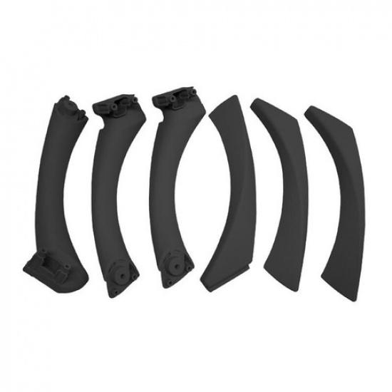 6pcs Inner Door Handle Pull Replace Trim For BMW 3 Series E90 E92 LHD 2005-2012