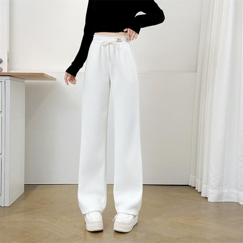 2025 Plus Size High Waist Fleece-gefütterte Hose für Damen—Dicke, Elastische, Vielseitige Freizeithose für Mollige Mädchen