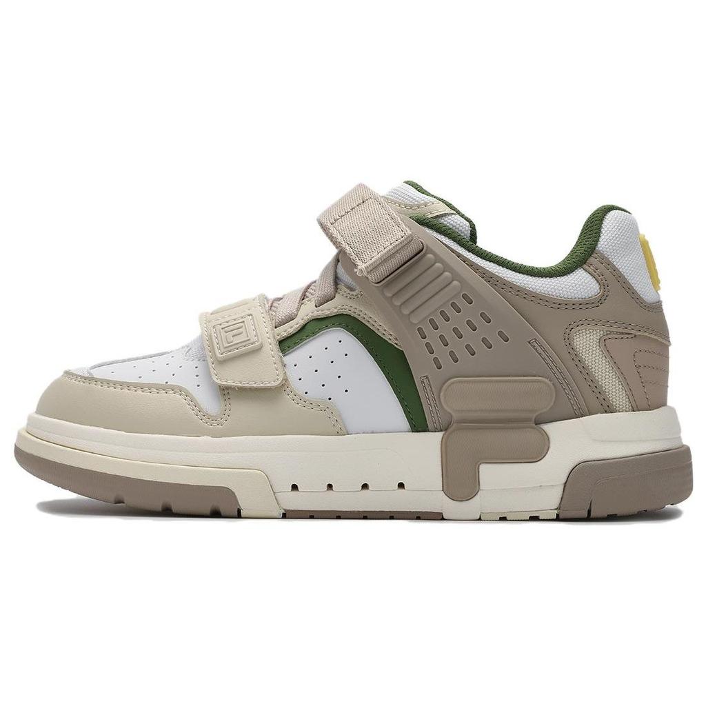 Fila Doppio Comfortable Versatile Simple Durable Mid-Top Sneakers Women Sneakers White Brown F12W341223FWA