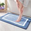 Modern Faux Cashmere Floor Mat - Stain-Resistant, Water-Absorbent, Non-Slip Rug for Bathroom or Bedroom