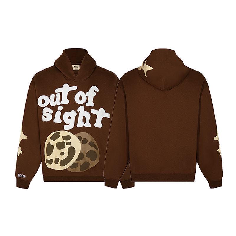 Unisex Broken Planet Print Velvet Hoodie - Trendy & Casual