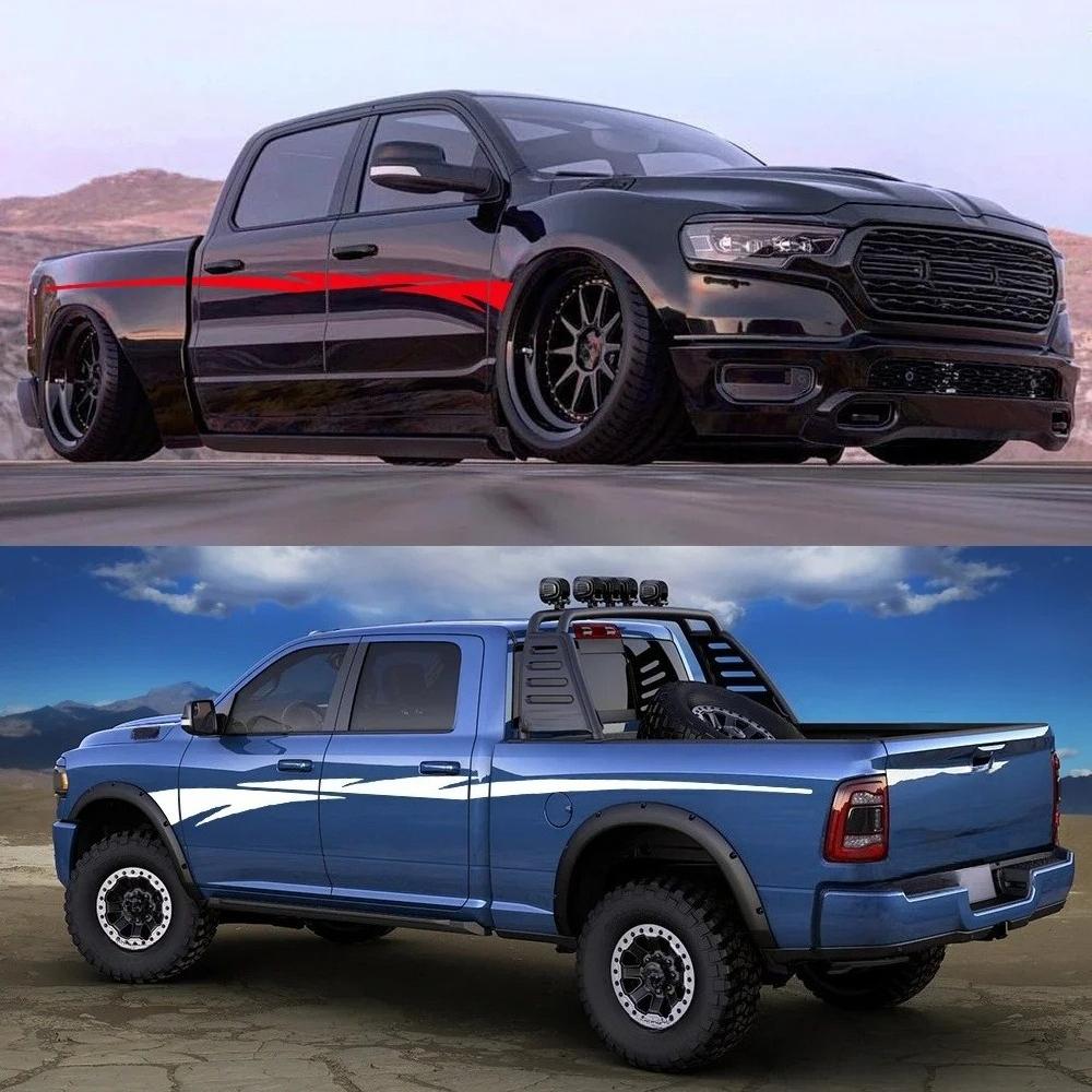 Auto Dekor Aufkleber Für LKW Karosserie Heckklappe Langlebig Retro Vinyl Aufkleber Für Hilux 2025 RAM 1500 Ranger Nissan Frontier Isuzu D-Max