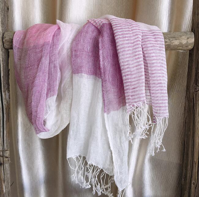 

Весенне-летняя новинка льняной клетчатый шарф длинный пляжный для активного отдыха туризма солнцезащитная шаль женский льняной шарф и розница 60X180CM