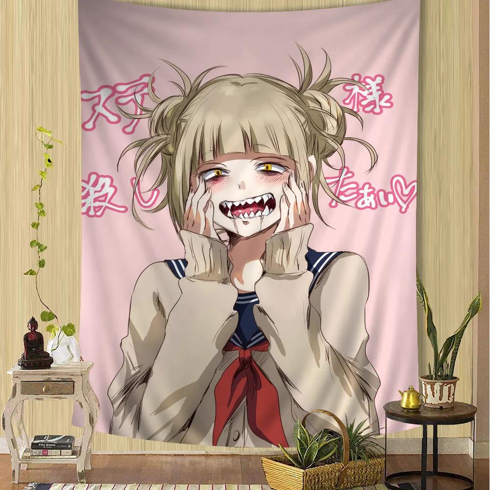 

Himiko Toga Boku No Hero Academia Printed Wall Tapestry Indian Buddha Decoration Witchcraft Bohemian Hippie Wall Art Decor 74x94cm(29x37in)