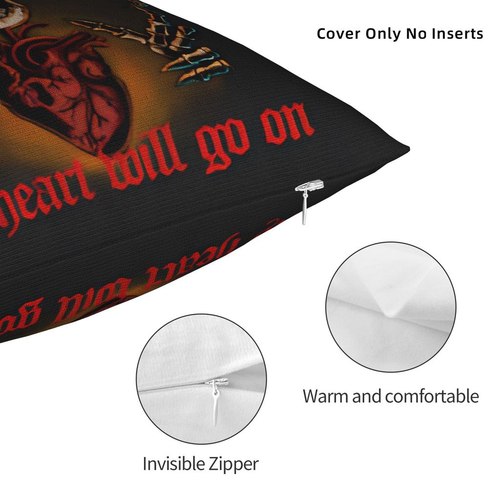 C-Celineds Dion My Heart Will Go On Pillow Case Custom Pillow Cover For Living Room Sofa Morden Pillowcases