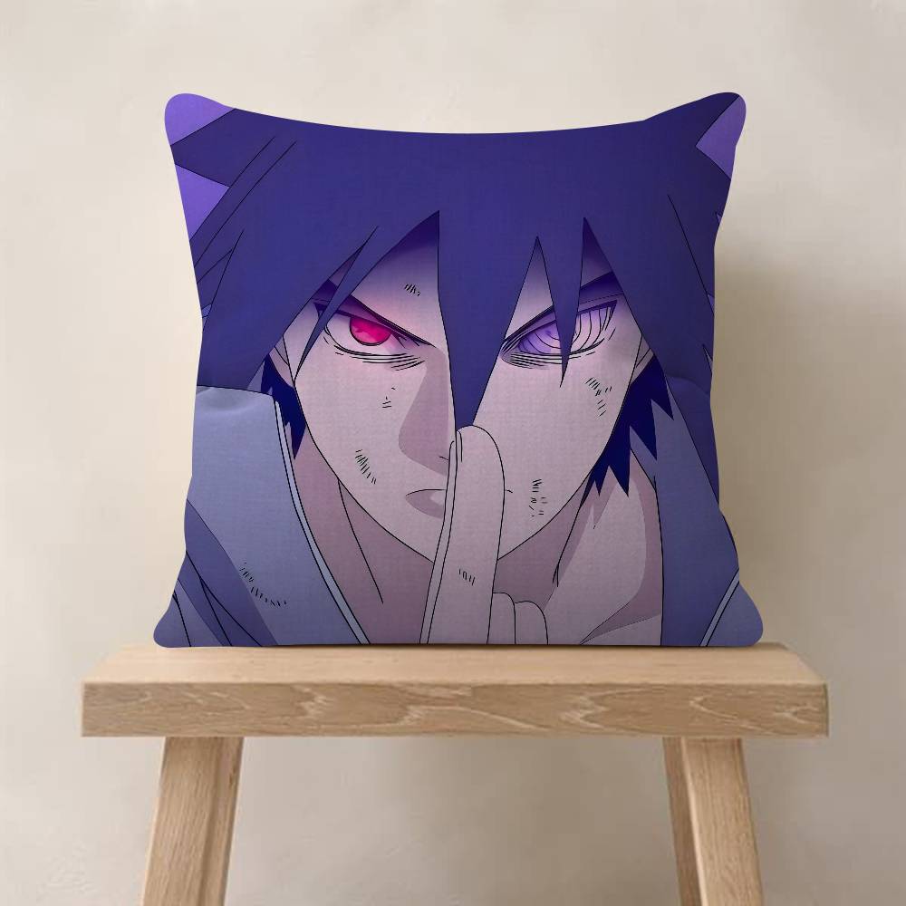 Anime N-Naruto Uchiha Sasuke Pillow Anime Pillow Sofa Bed Head Pillow Cover Cushion Cover Fashion