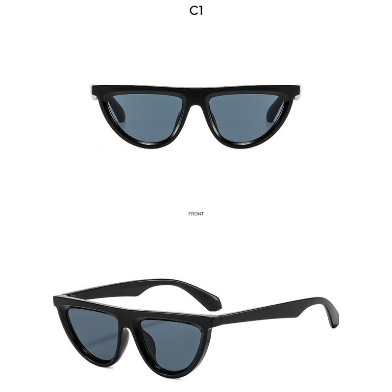 Women's sunglasses - unisex fashion half-moon cat eye sunglasses