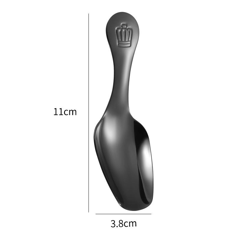 304 Stainless Steel Mini Teaspoon Tea Accessories Short Handle Ice Cream Dessert Scoop Tea Shovel Sugar Salt Spoon Kitchen Tools