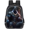 Large Capacity Lightweight Black Panther Kids Backpack For Boys And Girls School Use