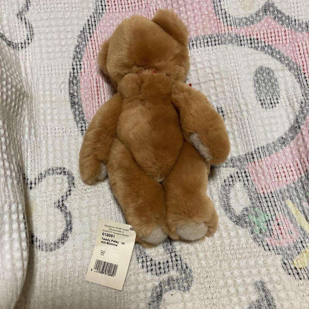 [USED] Steiff Petsy 012051 Teddy Bear Plush Toy, Used