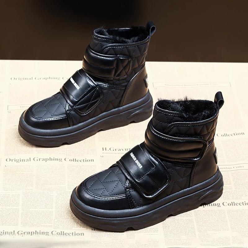 Thick-soled snow boots, new winter velvet high-top boots, waterproof thermal cotton shoes
