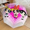 1pc Powerpuff Girls, Friendship Themed High-quality Umbrella,Automatic Opening and Closing Umbrella,Multi-functional Umbrella G0811263