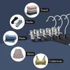 Pants Hangers with Clips Adjustable Skirt Hangers for Women Non-Slip Trousers Hanger for Jeans Clothes Hangers for Pants