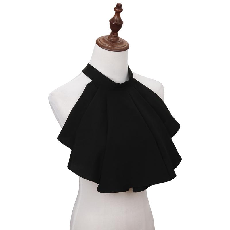 Lace Court Lapel Vintage Fake Collar Ruff Tulle Scarf Cosplay Accessory Dress Layered Ruffled Detachable Mesh Collar Shawl