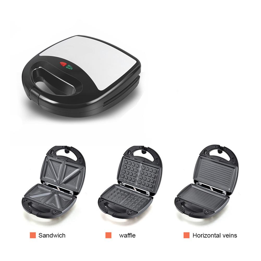 3 in 1 Household Waffle Maker Multi functional Quick Heating Non stick Coating Sandwich Maker With Removable Plates EU plug