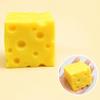 5/7cm Cheese Squeezed Cube Sound Effects TPR Fidget Toy Cheese Stress Ball  Children's Gifts